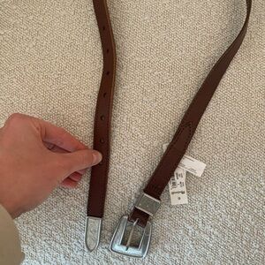 Madewell Leather Western Belt - BROWN Size Small - New with tags